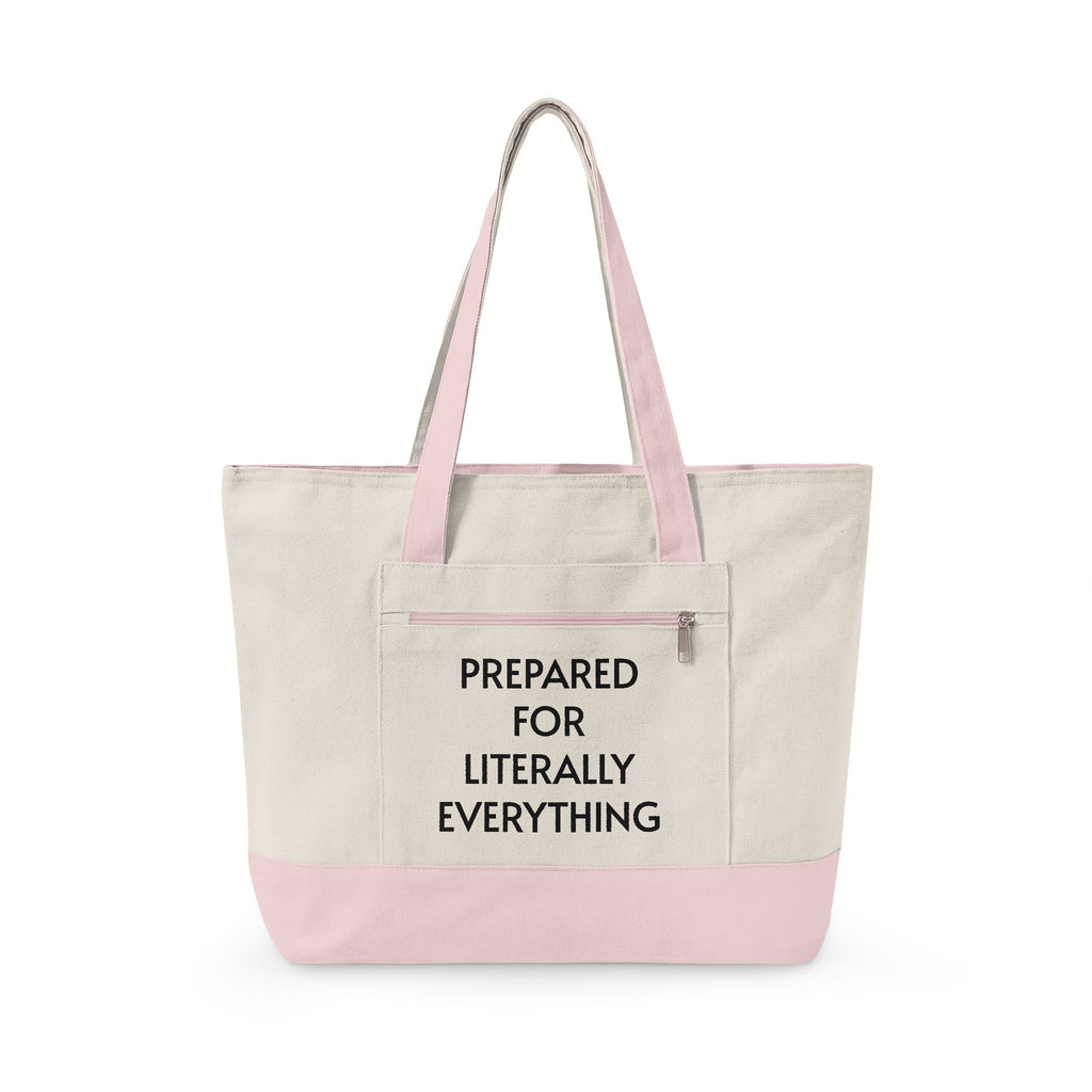 Type A Canvas Tote Bag | Personalized "Prepared for Literally Everything" Everyday Carry Bag