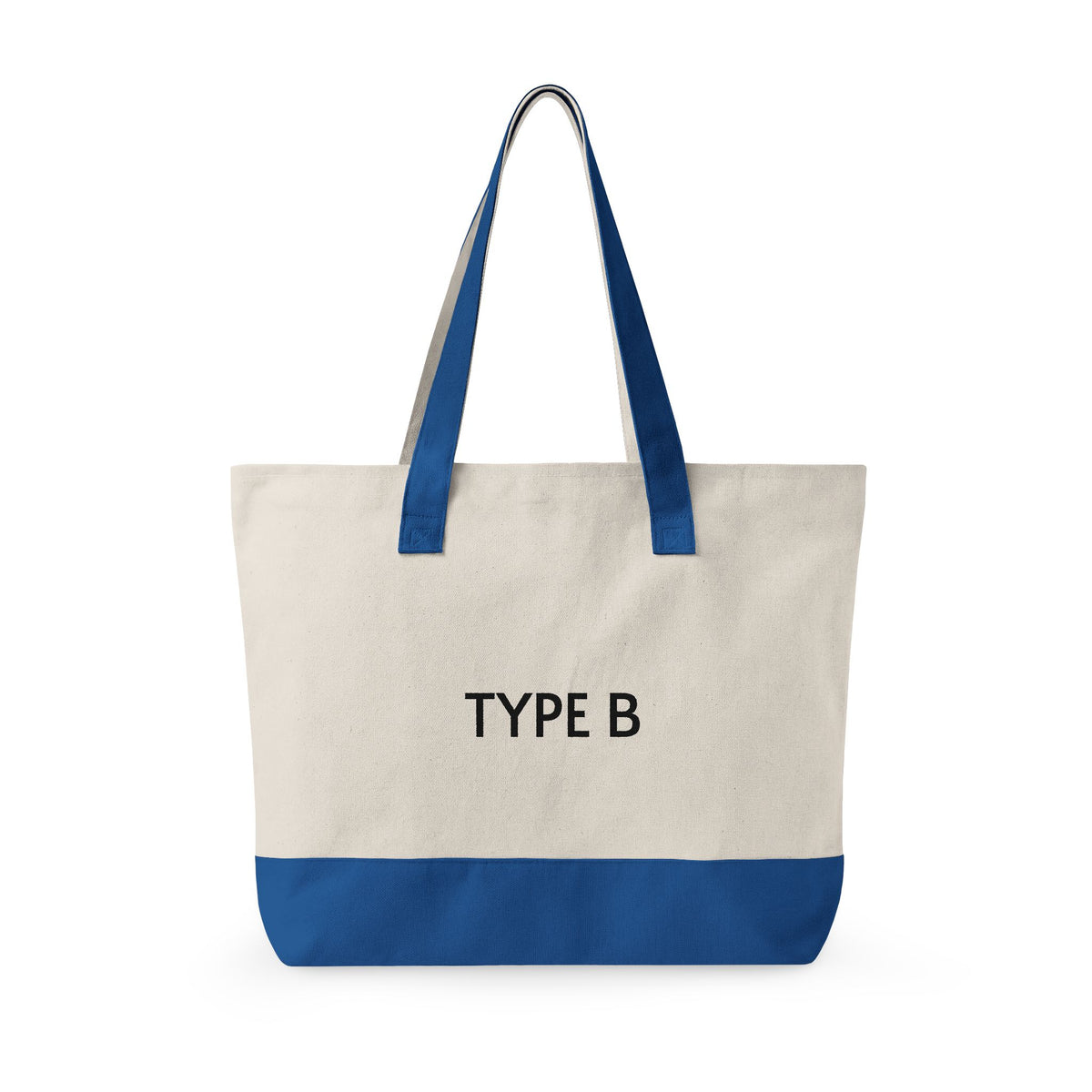 Type B Canvas Tote Bag | Personalized "I Just Threw Some Stuff in Here" Zipper Tote