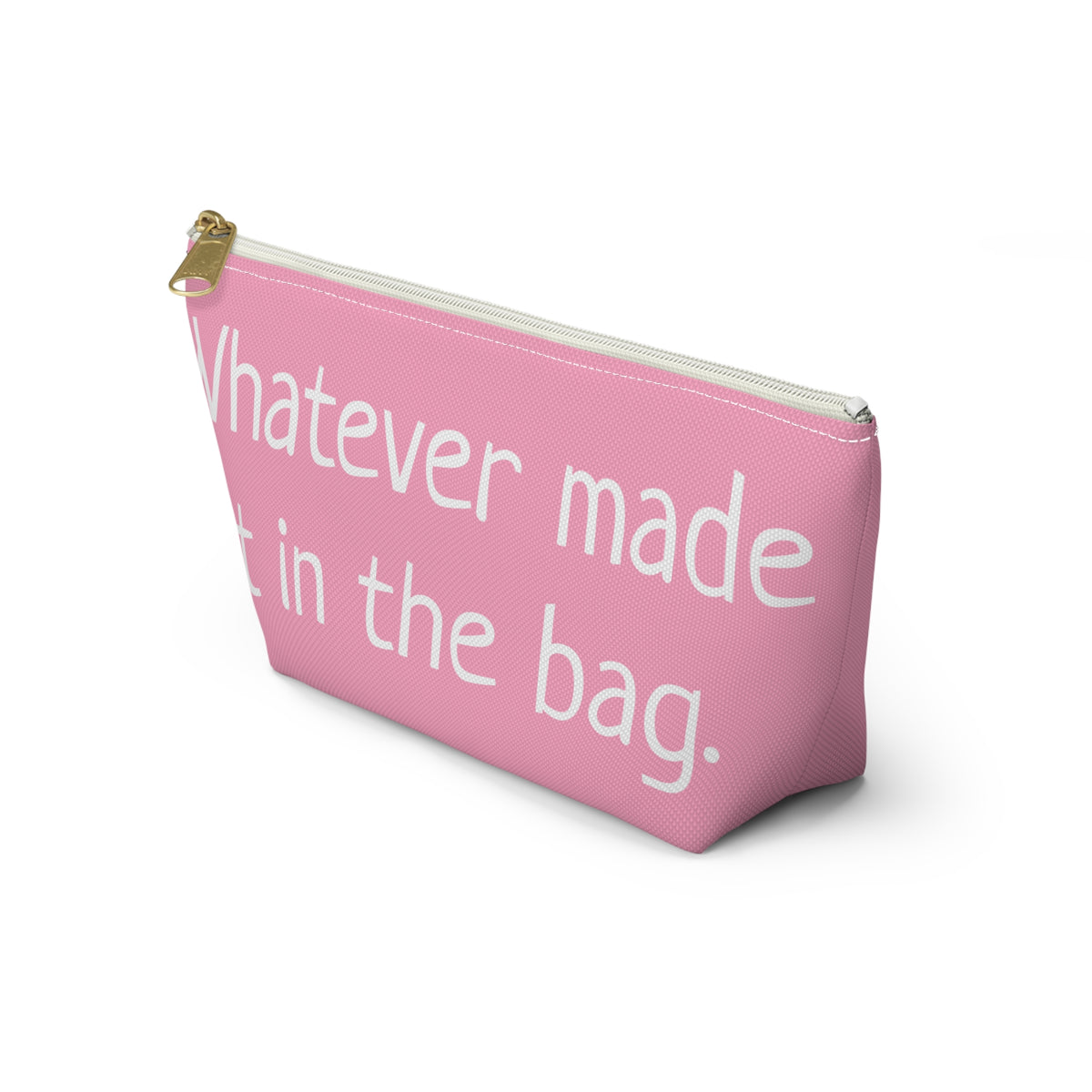 Type B Travel Makeup Bag | Personalized "Whatever Made It in the Bag" Cosmetic Pouch
