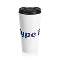 Travel Mug — Custom Script Design Stainless Steel Tumbler