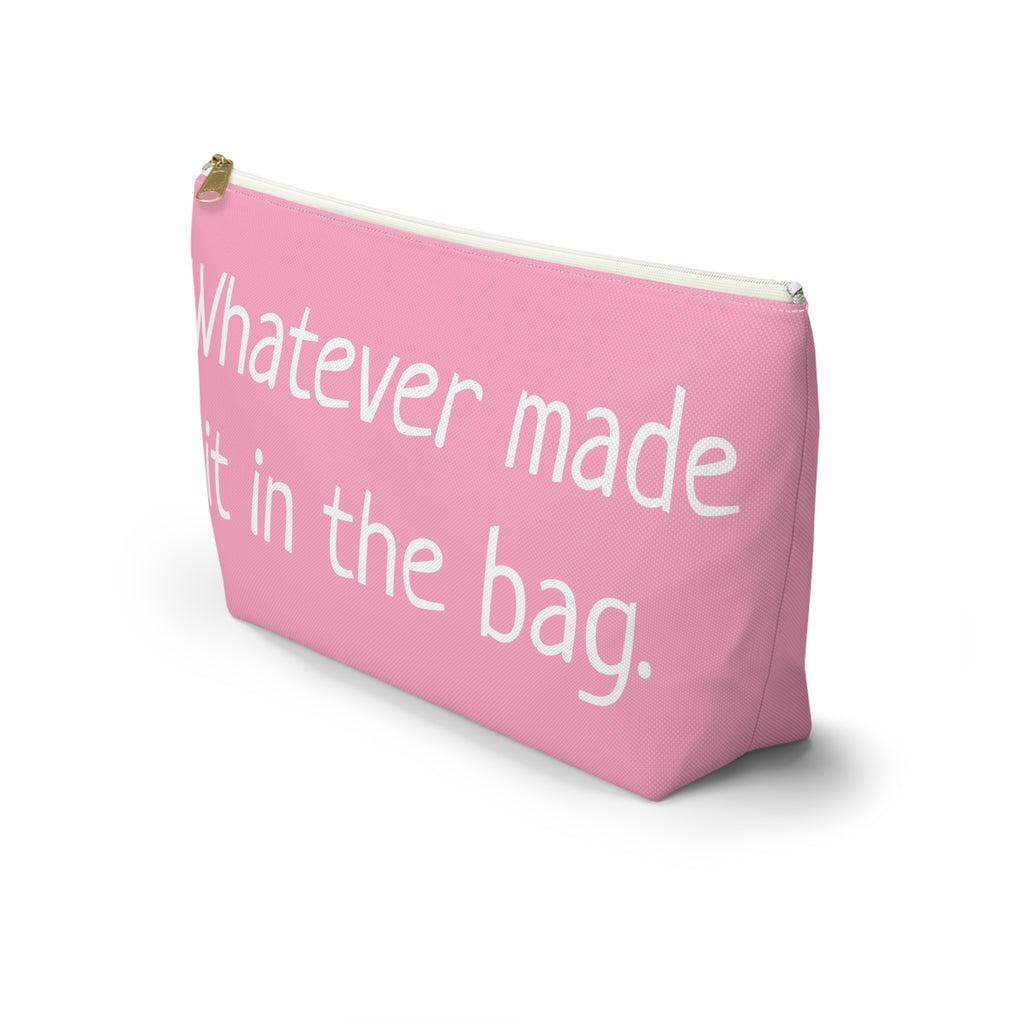 Type B Travel Makeup Bag | Personalized "Whatever Made It in the Bag" Cosmetic Pouch