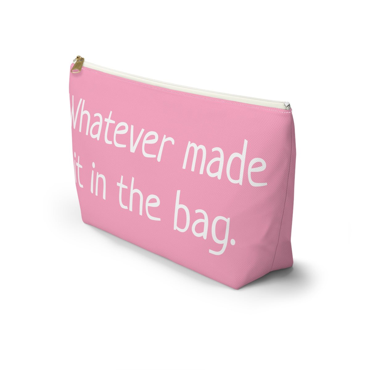 Type B Travel Makeup Bag | Personalized "Whatever Made It in the Bag" Cosmetic Pouch