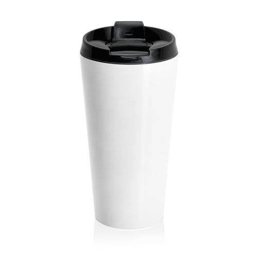 Travel Mug — Custom Script Design Stainless Steel Tumbler
