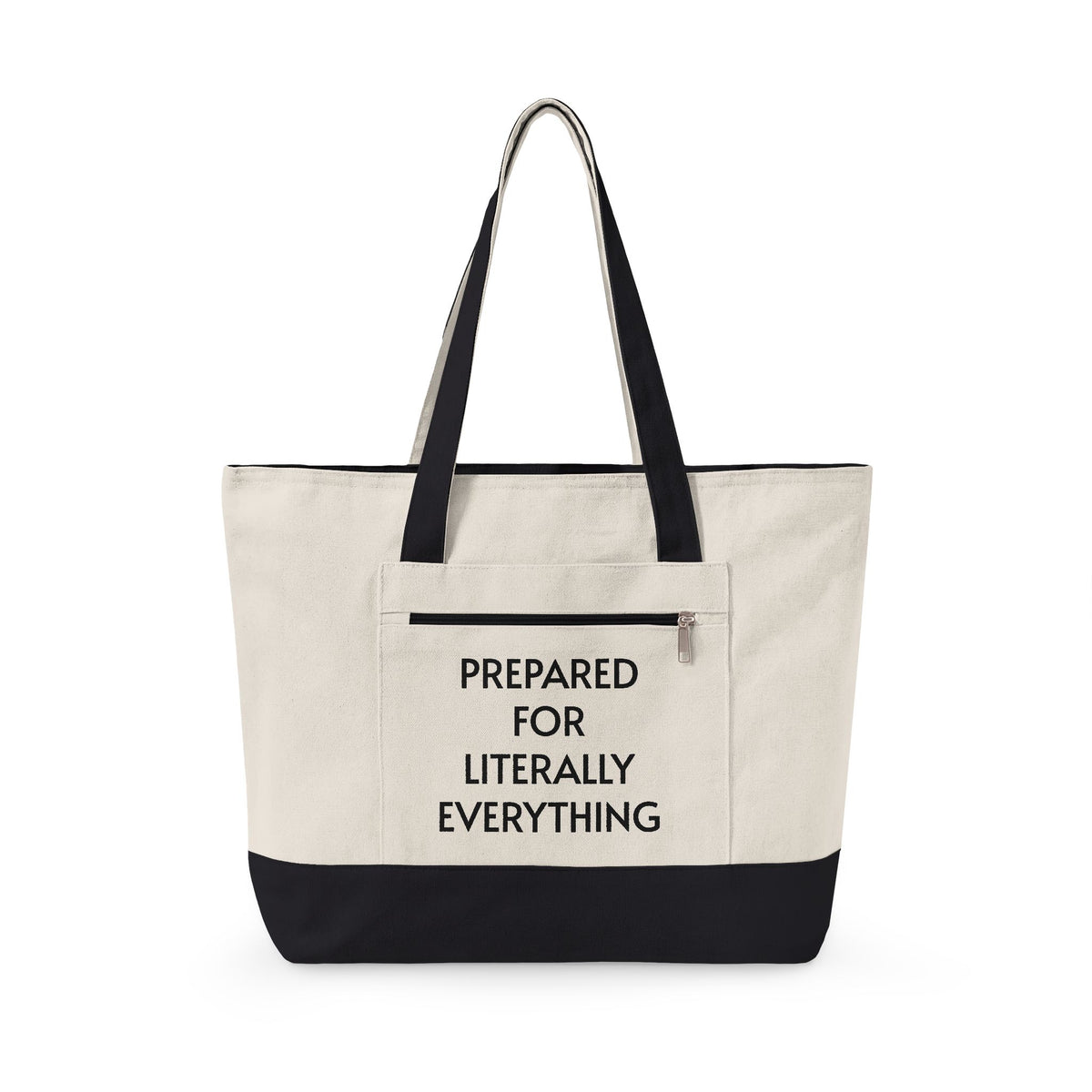 Type A Canvas Tote Bag | Personalized "Prepared for Literally Everything" Everyday Carry Bag