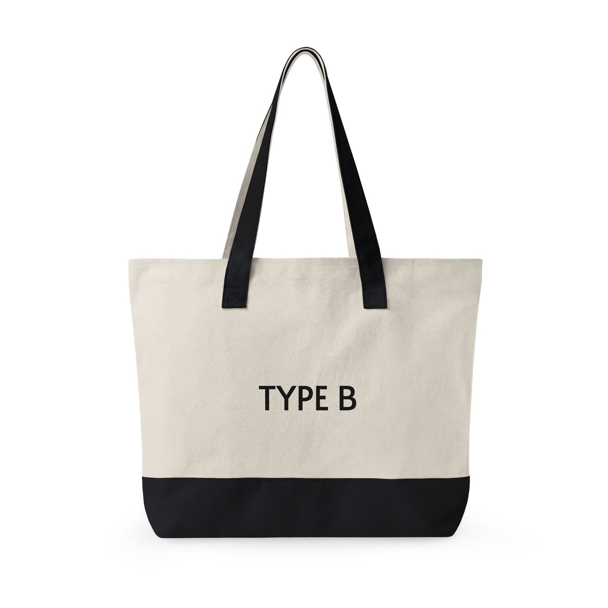 Type B Canvas Tote Bag | Personalized "I Just Threw Some Stuff in Here" Zipper Tote
