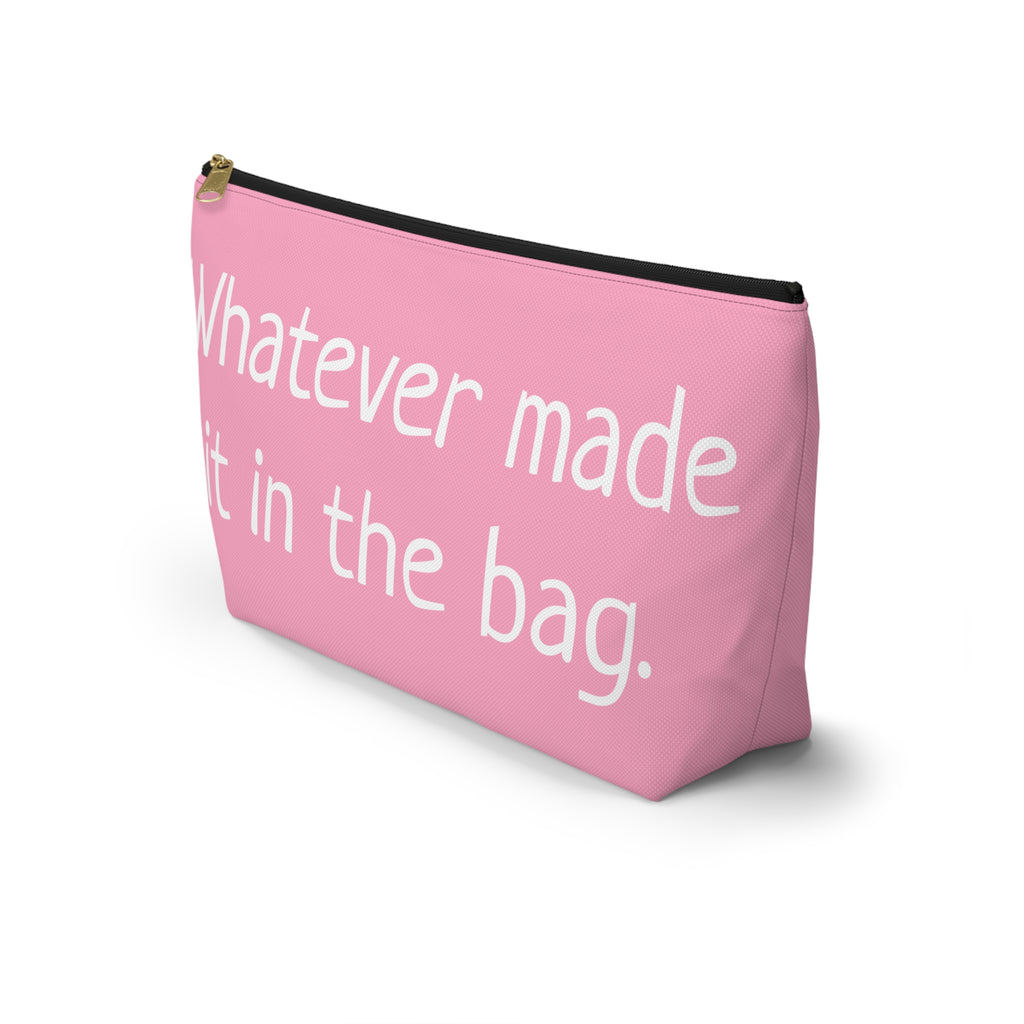 Type B Travel Makeup Bag | Personalized "Whatever Made It in the Bag" Cosmetic Pouch