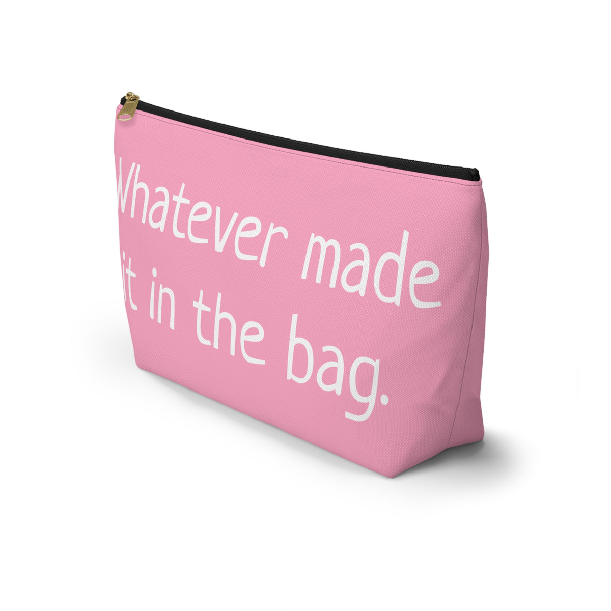 Type B Travel Makeup Bag | Personalized "Whatever Made It in the Bag" Cosmetic Pouch