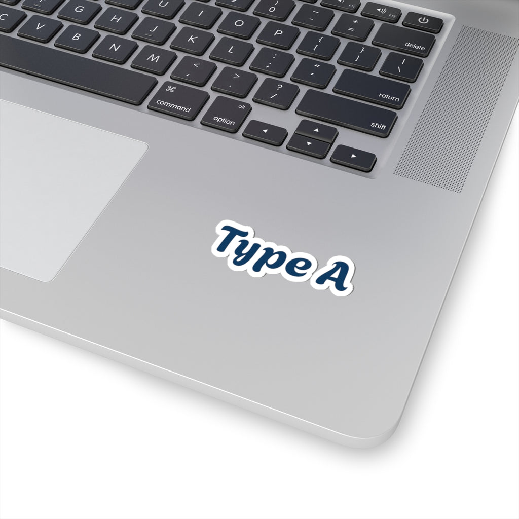 Type A Kiss-Cut Sticker — Retro Script Laptop Decal