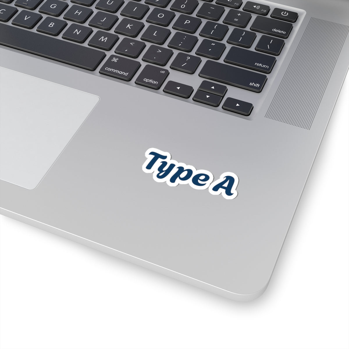 Type A Kiss-Cut Sticker — Retro Script Laptop Decal