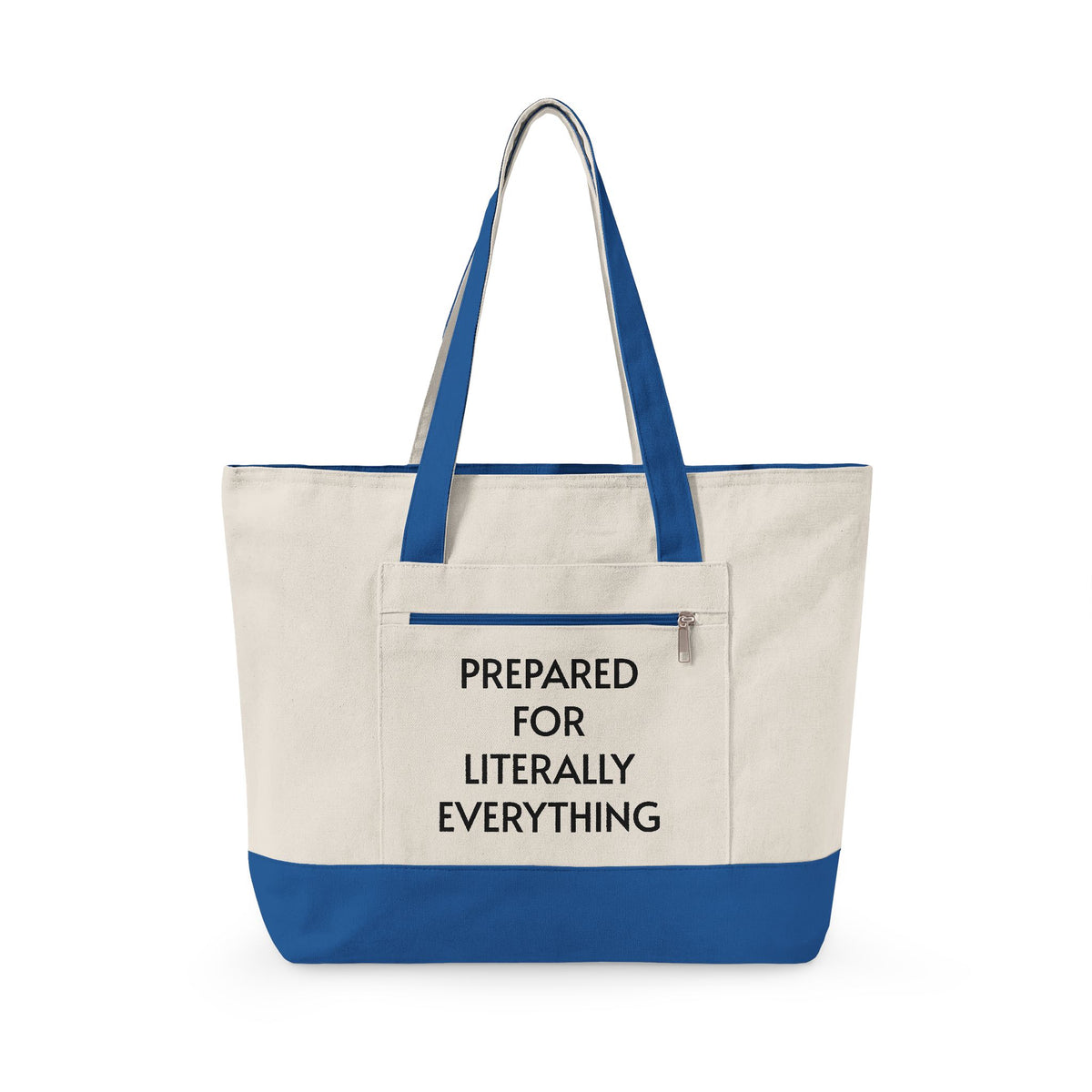 Type A Canvas Tote Bag | Personalized "Prepared for Literally Everything" Everyday Carry Bag